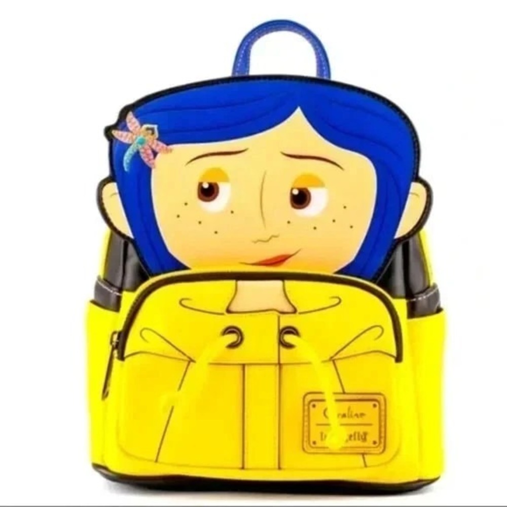 Loungefly Coraline Raincoat Cosplay Mini‎ Backpack